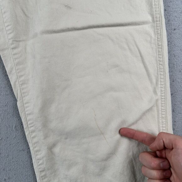 Vintage Polo Sport Ralph Lauren Pants Men’s‎ 36x32 Beige Straight Leg Baggy - Picture 2 of 16
